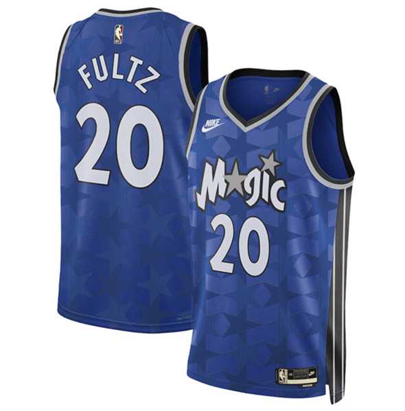 Men%27s Orlando Magic #20 Markelle Fultz Blue 2023-24 Classic Edition Stitched Basketball Jersey Dzhi->orlando magic->NBA Jersey